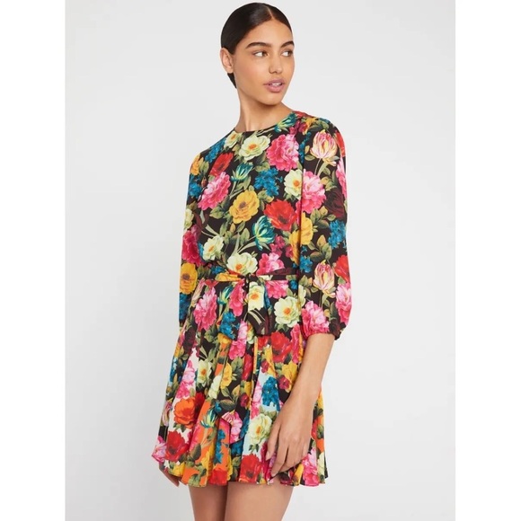 Alice + Olivia Dresses & Skirts - Alice & Olivia Mina Floral Belted Dress